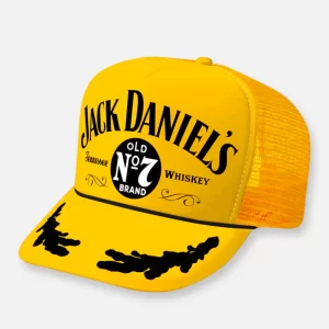 Jack Curved Bill Printed Hat Yellow